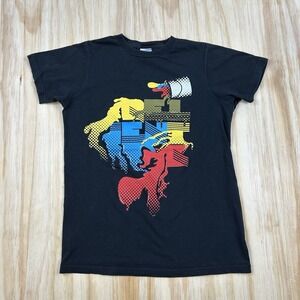 Relient K Paint Cans RARE Vintage Y2K Black Men's T-Shirt Size Small